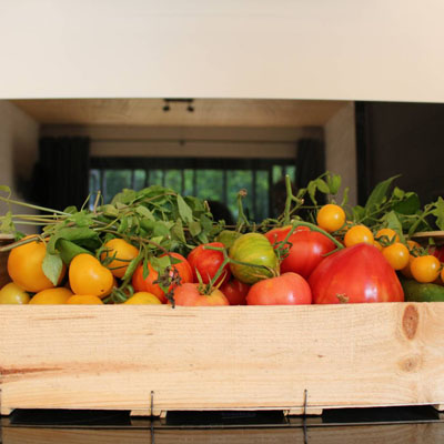 Légumes bio offerts pour la location d'une semaine